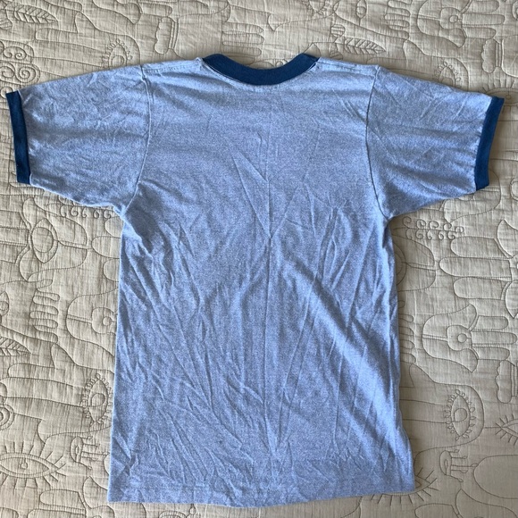VINTAGE 70s UCLA Graphic Ringer Tee Sz S - Picture 5 of 5